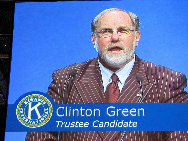 IMG_3035.jpg - Clinton Green, At-Large Candidate, from the New Zealand District.  He really campaigned hard and effectively.