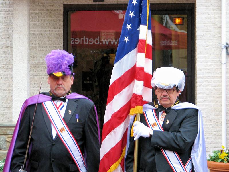 IMG_5447.jpg - An integral part of the ceremonies is the Knights of Columbus Color Corps, Cardinal O’Boyle Assembly, John Fox Commander, which provides the Presentation of the Colors, the staffing of the American Flag and the Retirement of the Colors, The ceremony is built around these core features of the service.