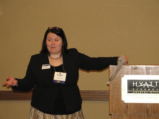 IMG_6423.JPG - The heart of all the Kiwanis family is the member clubs and division, district and international officers, chairs and others are ready to help you with answers to your questions and ideas fro you.  There were 45 workshops and seminars available for club members to attend while at the convention.  Kristen Reed, CKI International Trustee from SUNY at Potsdam and Immediate Past President conducted a session on “Moving On Up” to international leadership positions.  Share your skills as a K-Family leader.