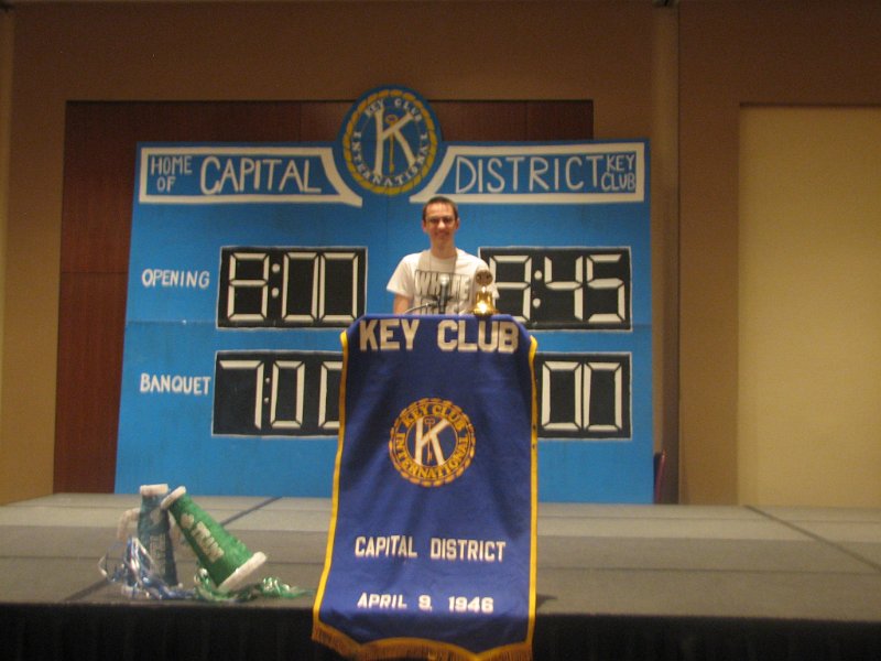 IMG_0675.JPG - Opening Session began 7:30 PM, Friday Night, with Matt Harper, Key Club International Trustee introducing the District Key Club Board, with Governor Rachael Slotter the highlight.