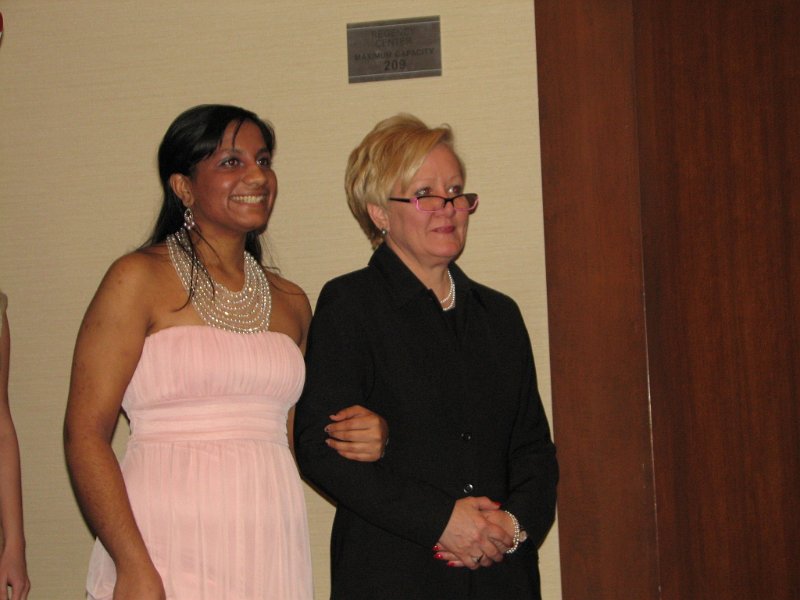 IMG_0782.JPG - LG Division 17 Tripti Soni and Key Club Advisor Past President Jeanne Smith.