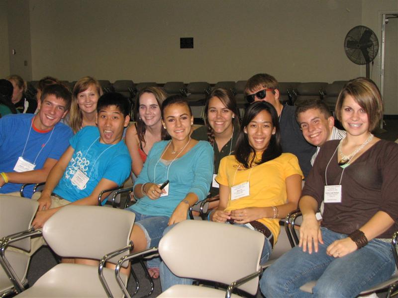 IMG_0359.JPG - The Key Club leadership team is also bright and alert for the K-Family Weekend’s kick off.  Former CKI and now Kiwanian Justin Garrow, seen later, will lead the ice breakers with games and skit ideas you could not imagine.