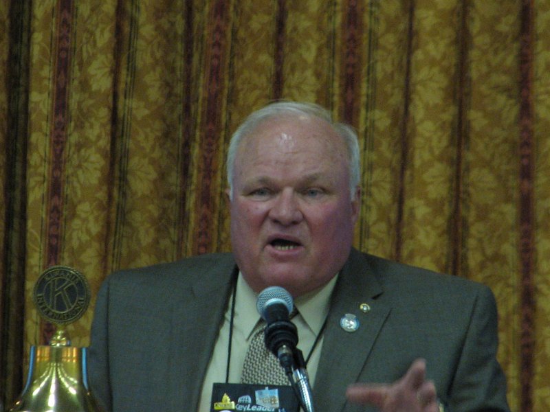 IMG_5171.JPG - Governor Tom Varner stressed the good membership status of the District but warned of being vigilant through the administrative year end to keep the membership roles growing … for fellowship and service.